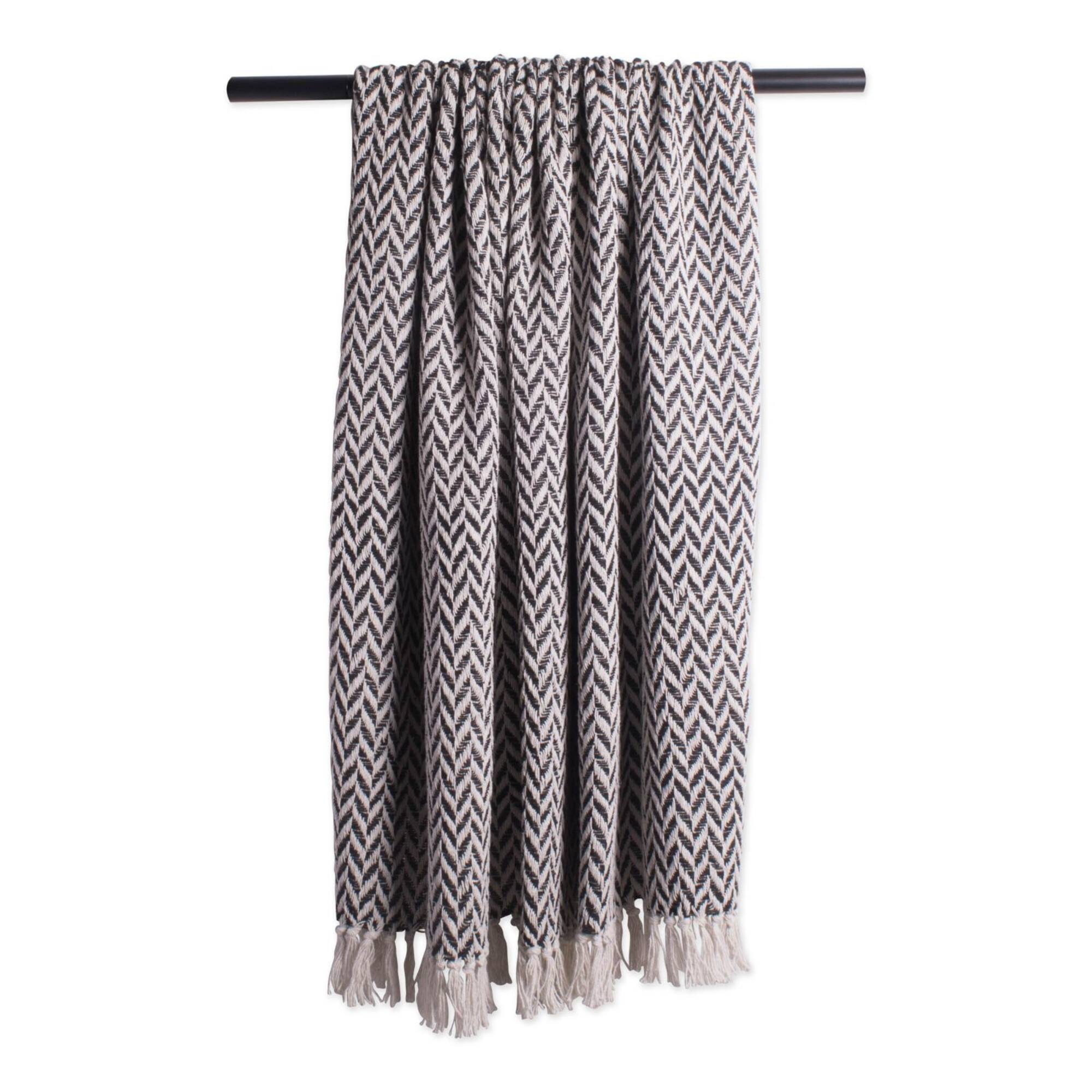 DII® Black Zig-Zag Throw